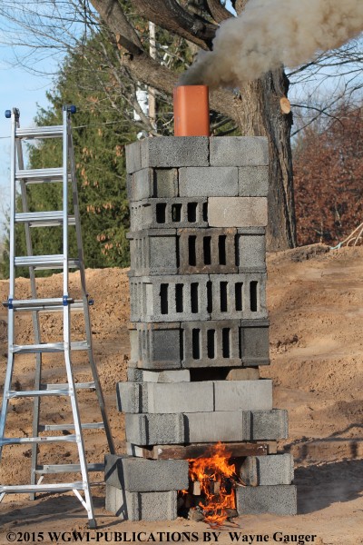 Chimney prop for training firefighters