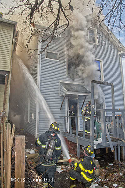 New Haven firefighters at 2-alarm fire