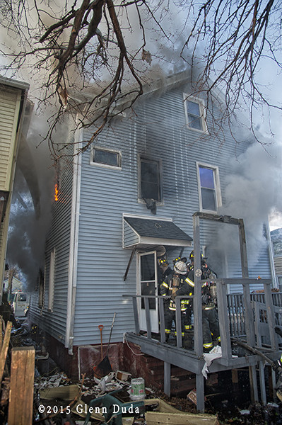 New Haven firefighters at 2-alarm fire