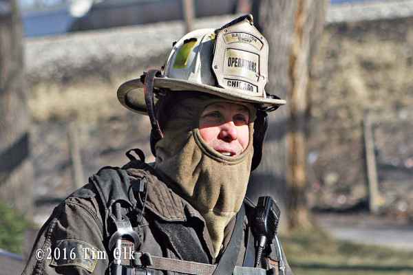 cold firefighter at scene