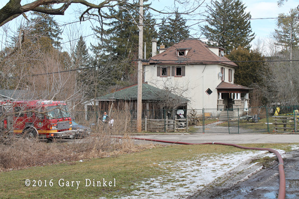 scene of a previous house fire in Cambridge Ontario Canada