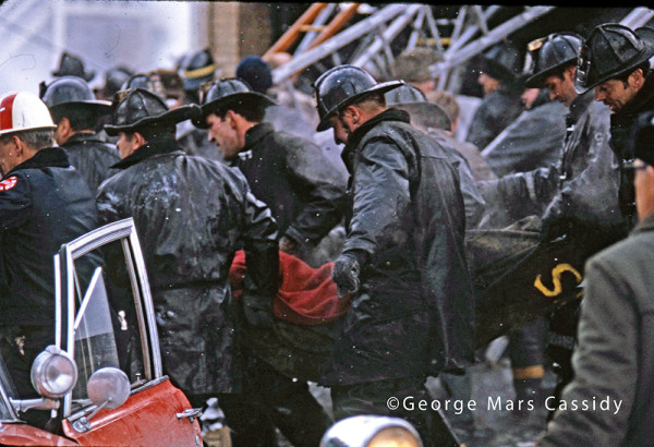 2-13-71 fire scene in Chicago - line of duty deaths of Lieutenant William Quinn and Firefighter Martin Dyer