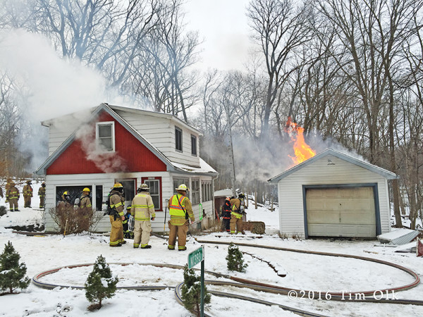 firefighters conduct live-fire training