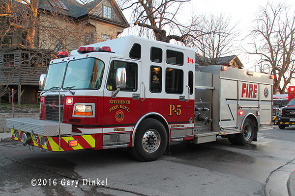 fire engine in Kitchener Ontario