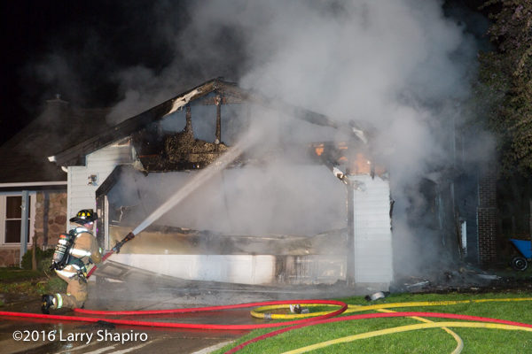 house fire scene in Buffalo Grove IL