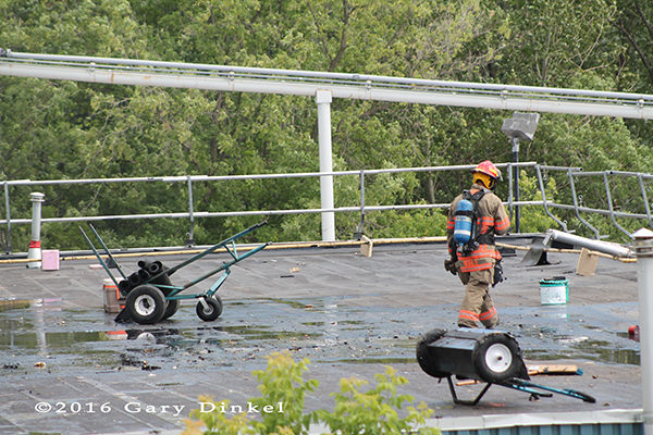 Kitchener Ontario firefighters at work