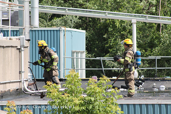 Kitchener Ontario firefighters at work
