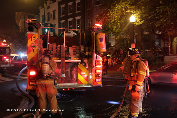 DCFD firefighters at work