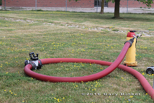 hose attached to hydrant in Canada