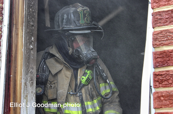 DC firefighter after a fire