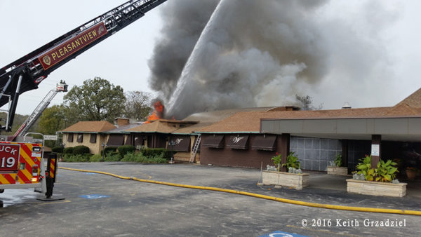 massive fire destroys restaurant