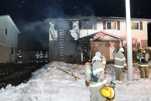 townhouse fire in Canada