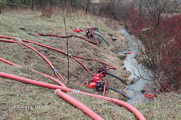 fire pumps drafting water