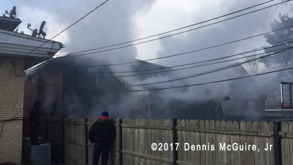 heavy smoke from house fire