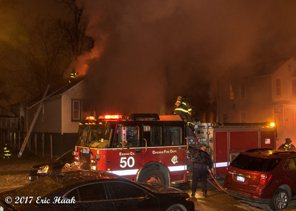 Chicago FD Engine 50 at a fire