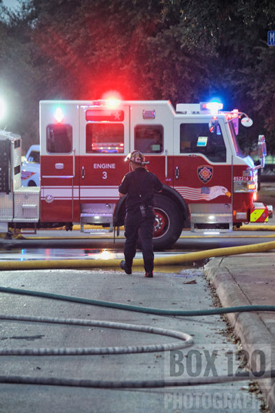 San Antonio firefighter at fire scene
