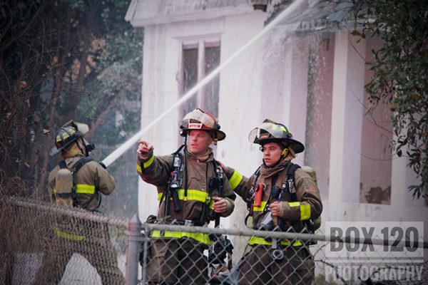 San Antonio firefighters at fire scene