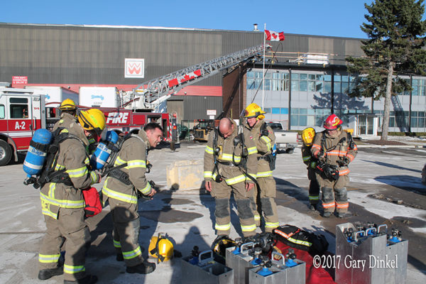 Kitchener firefighters on scene