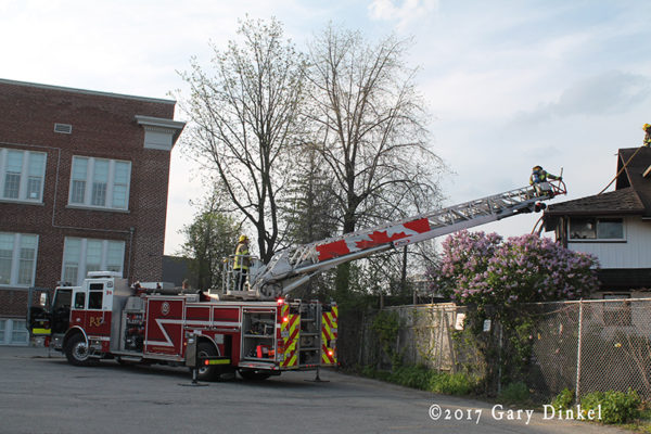 Kitchener firefighters at work