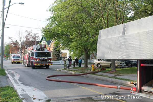 Kitchener firefighters at work