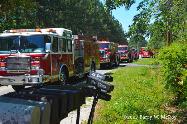 Colleton County Fire Rescue (SC) apparatus on scene