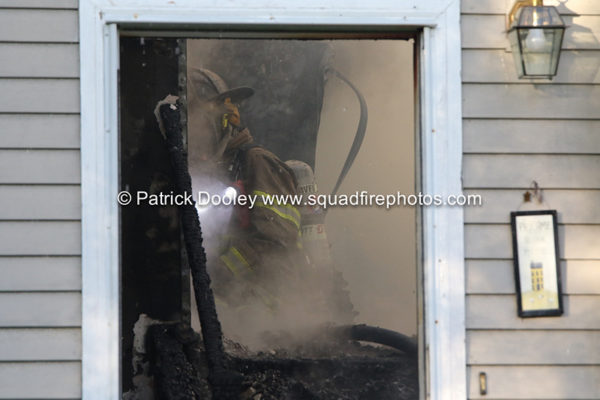 firefighter at house fire