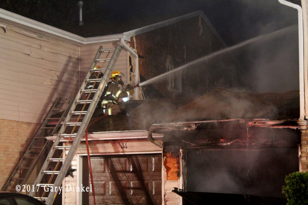 Kitchener firefighter at a fire scene