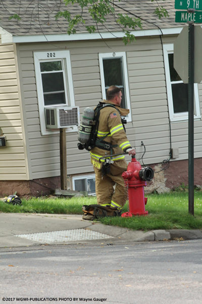 firefighter at a hydrant
