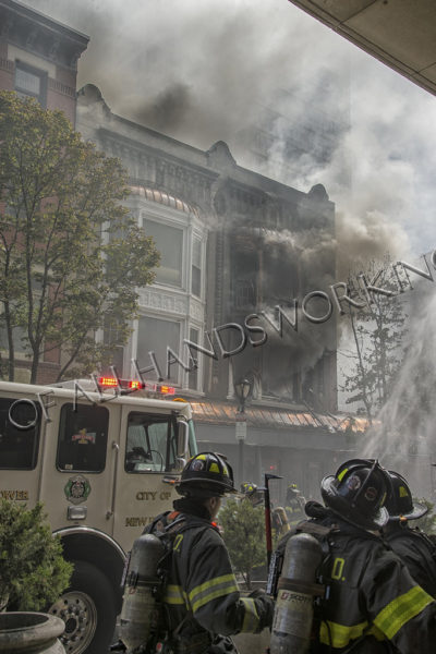 New Haven fire scene