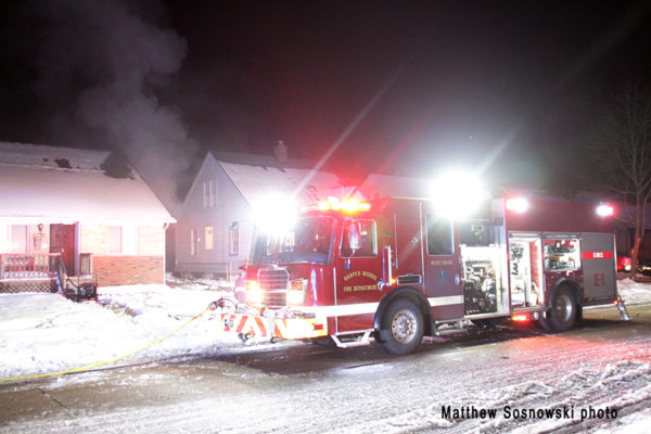 house fire in Harper Woods MI