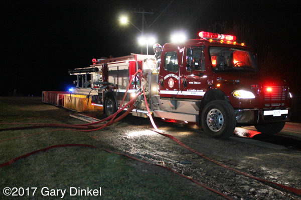 Wellesley Township fire engine at work