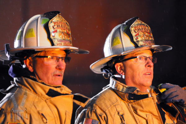 fire chiefs at fire scene