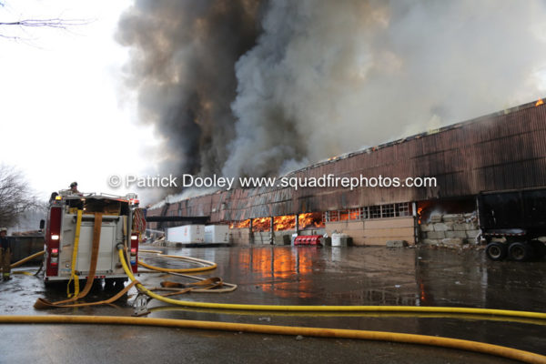 4-Alarm fire at a recycling plant in Willimantic CT