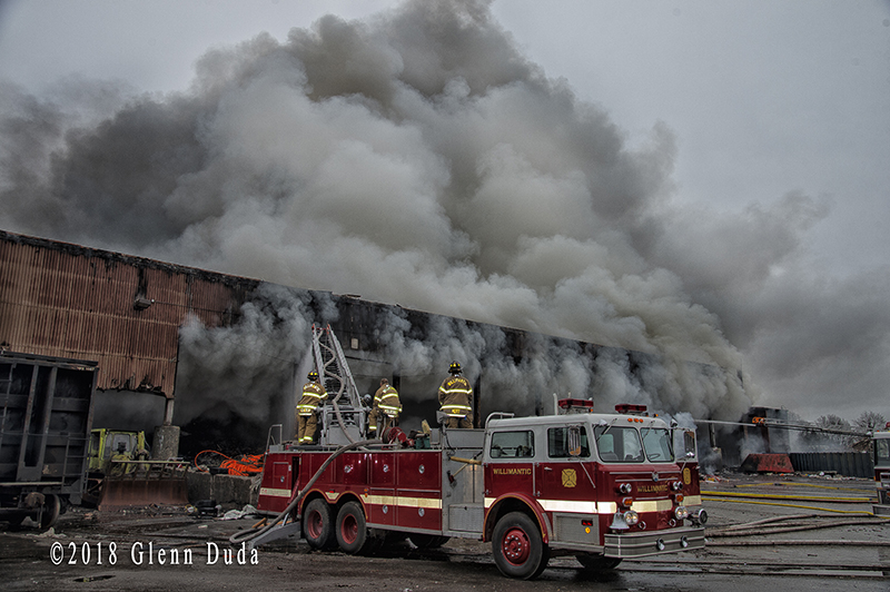 University of Connecticut Fire Department Rosenbauer Cobra tower ladder ...