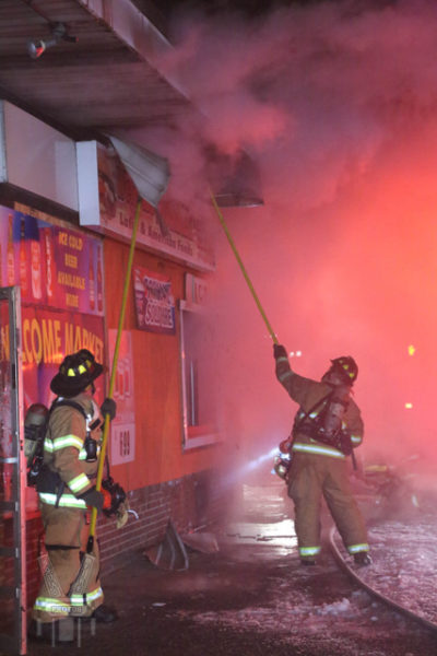East Hartford Firefighters at work