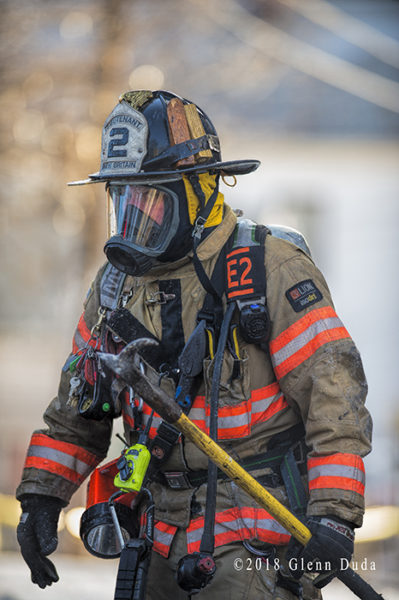 New Britain CT Firefighter in full PPE