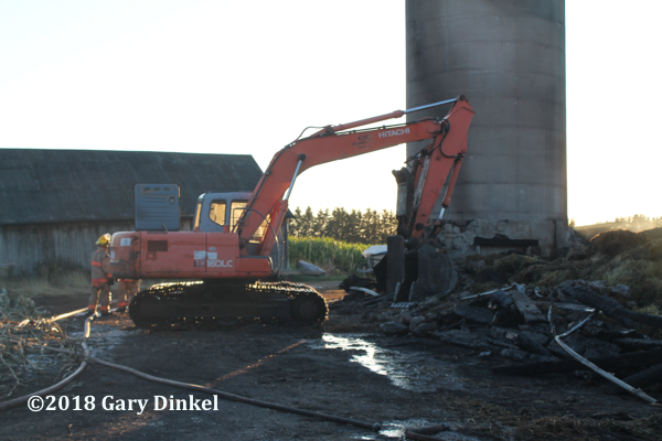 barn fire in North Dumfries township ON
