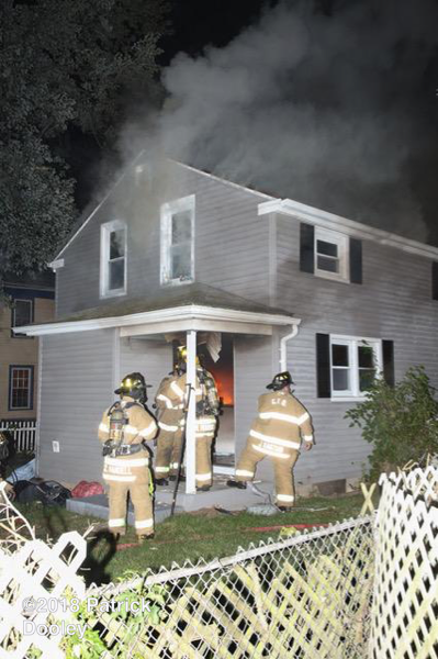Glastonbury Firefighters at house fire