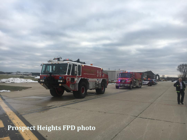 Prospect Heights FPD apparatus at airport standby