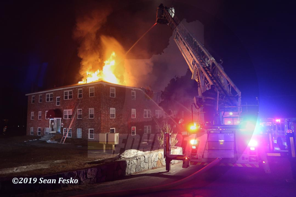 4-Alarm apartment building fire in Townsend MA