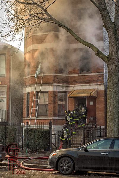 three-flat fire in Chicago