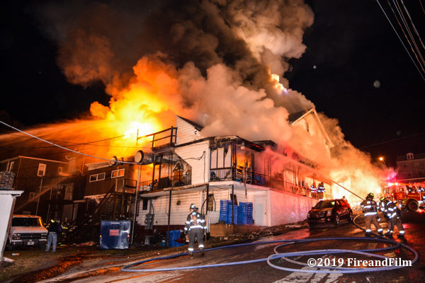 A major 3-Alarm fire destroyed four homes and a popular sandwich shop in Ashland PA