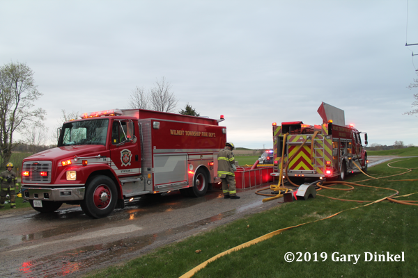 Wilmot Township (ON) FD tanker with portable tanks