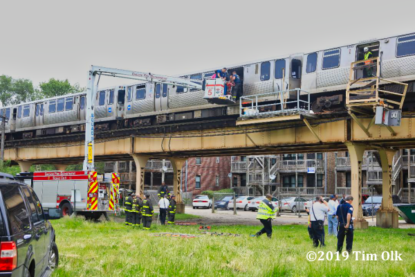 Chicago Transit Authority elevated train derailment