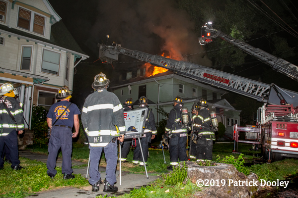 Hartford CT Firefighters at house fire