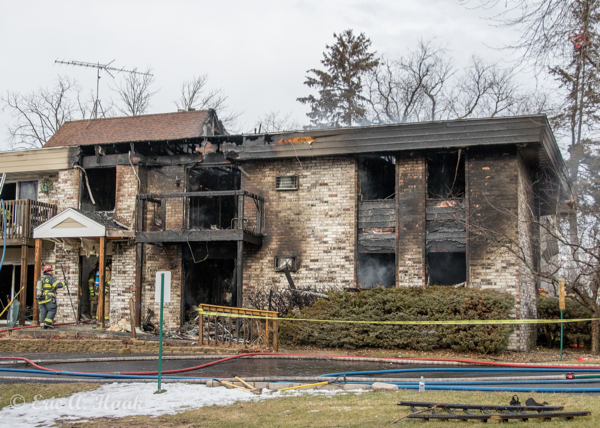 apartment building destroyed by fire