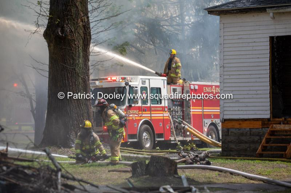 South Windsor Firefighters at a fire scene