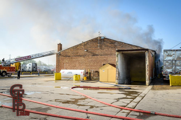 commercial building fire in McCook IL