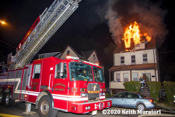 house fire in Irvington NJ
