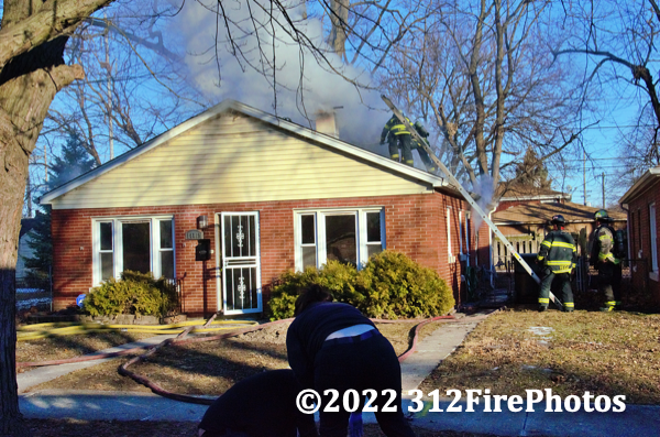 house fire in Dolton, Illinois 
